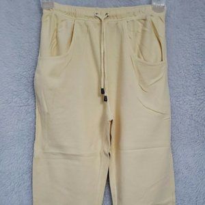 C&B Sport by Croft & Barrow Yellow Capri Pants Size S